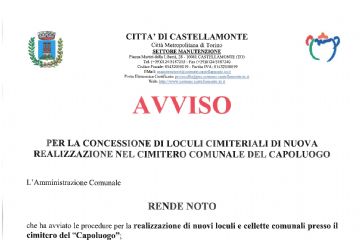 Realizzazione di nuovi loculi e cellette comunali presso Cimitero Capoluogo