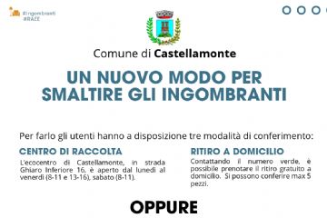 Raccolta straordinaria rifiuti ingombranti in frazione Filia Sabato 19 settembre 2026